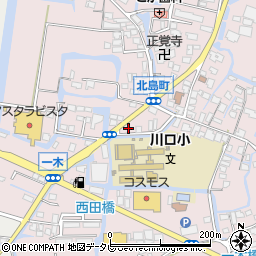 福岡県大川市一木492-9周辺の地図