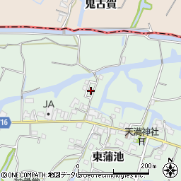 福岡県柳川市東蒲池1132周辺の地図
