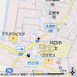 福岡県大川市一木492-2周辺の地図