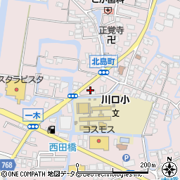 福岡県大川市一木492-6周辺の地図