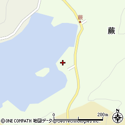 愛媛県宇和島市蕨14周辺の地図