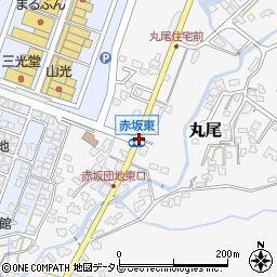 赤坂東周辺の地図