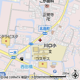 福岡県大川市一木492-1周辺の地図