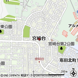 大分県大分市宮崎台周辺の地図