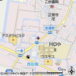福岡県大川市一木492-12周辺の地図