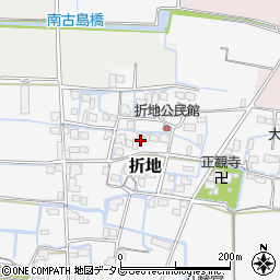 福岡県筑後市折地684周辺の地図