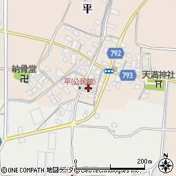 平公民館周辺の地図