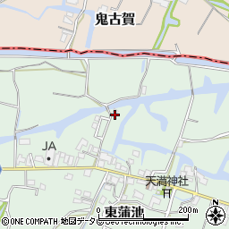 福岡県柳川市東蒲池1133周辺の地図