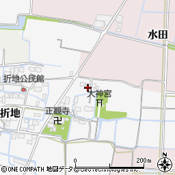 福岡県筑後市折地804周辺の地図