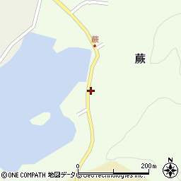 愛媛県宇和島市蕨85周辺の地図