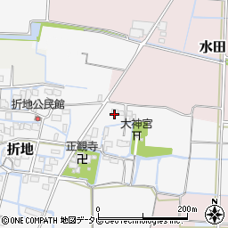 福岡県筑後市折地804-6周辺の地図