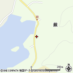 愛媛県宇和島市蕨87周辺の地図