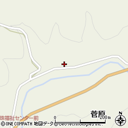 大分県玖珠郡九重町菅原1696周辺の地図
