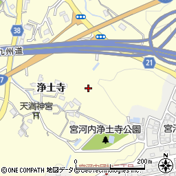 大分県大分市宮河内浄土寺周辺の地図