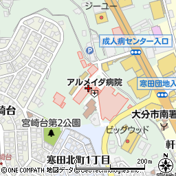 大分市医師会立アルメイダ病院周辺の地図