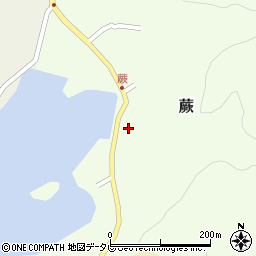 愛媛県宇和島市蕨93周辺の地図