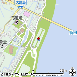 筑後川総合運動公園グラウンド駐車場周辺の地図