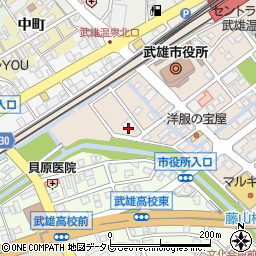 武雄商工会議所周辺の地図