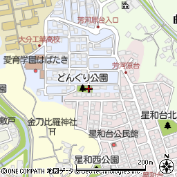 芳河原台公民館周辺の地図