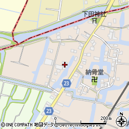 福岡県柳川市蒲生1181周辺の地図