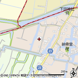 福岡県柳川市蒲生1186周辺の地図