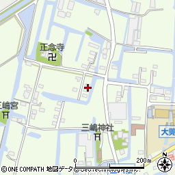 福岡県三潴郡大木町三八松26周辺の地図