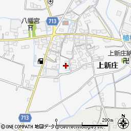 福岡県八女市新庄上新庄周辺の地図