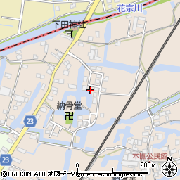 福岡県柳川市蒲生857周辺の地図
