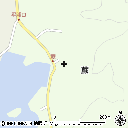 愛媛県宇和島市蕨120周辺の地図