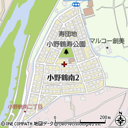 大分県大分市小野鶴南周辺の地図