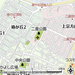 二豊公園トイレ周辺の地図