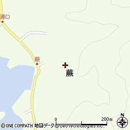 愛媛県宇和島市蕨136周辺の地図