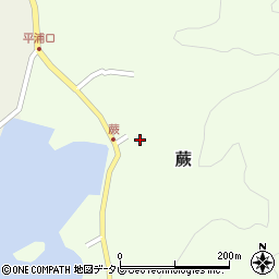 愛媛県宇和島市蕨122周辺の地図