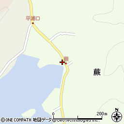 愛媛県宇和島市蕨463周辺の地図