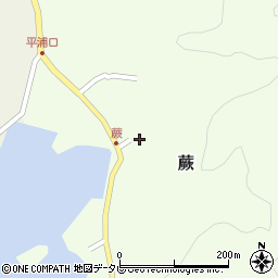 愛媛県宇和島市蕨456周辺の地図