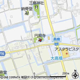 円照寺周辺の地図