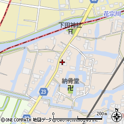 福岡県柳川市蒲生1105周辺の地図