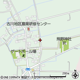 福岡県筑後市鶴田周辺の地図