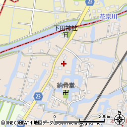 福岡県柳川市蒲生1104周辺の地図