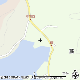 愛媛県宇和島市蕨141周辺の地図