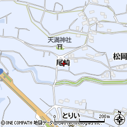 大分県大分市松岡尾崎周辺の地図