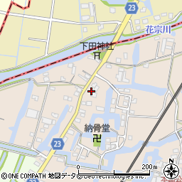 福岡県柳川市蒲生1107周辺の地図