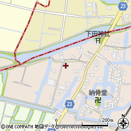 福岡県柳川市蒲生1172周辺の地図