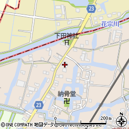 福岡県柳川市蒲生1108周辺の地図