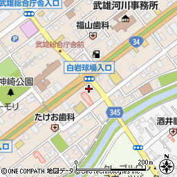 眼鏡市場　武雄店周辺の地図