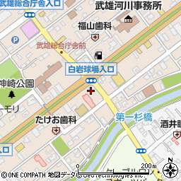 眼鏡市場　武雄店周辺の地図