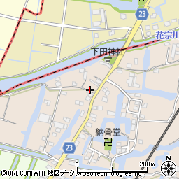 福岡県柳川市蒲生1148周辺の地図