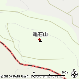 亀石山周辺の地図