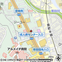 福岡スタンダード石油株式会社　セルフ大分宮崎給油所周辺の地図