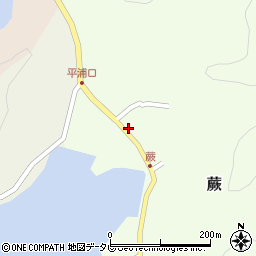 愛媛県宇和島市蕨473周辺の地図